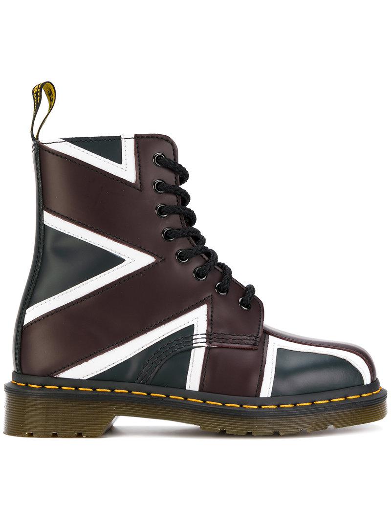 Dr. Martens Pascal Union Jack Boots in Blue | Lyst