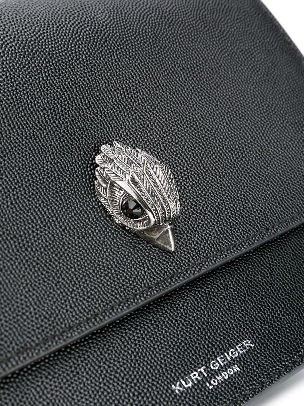 Kurt Geiger Shoreditch Eagle Charm Crossbody Bag in Black Lyst