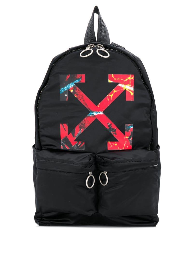 Off-White Virgil Abloh Arrow Backpack in Black | Lyst