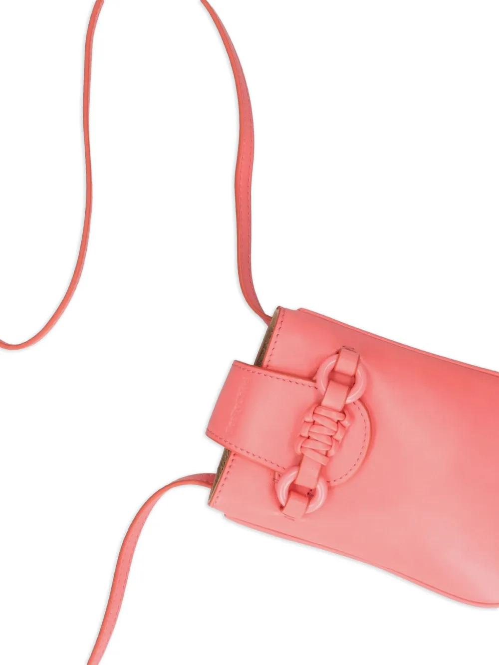 See By Chloé Flap-Closure Leather Phone Bag in Pink Lyst UK