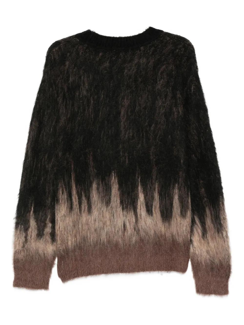 Feng Chen Wang グラデーションニットセーター　M Feng Chen Wang Gradient-effect Sweater in Black for Men | Lyst