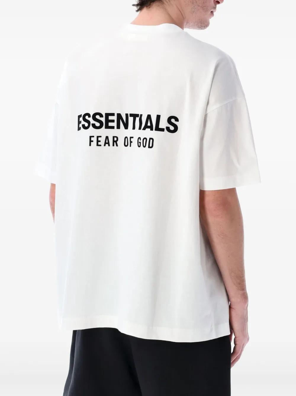 Fear Of God Essentials Logo-Printed T-Shirt in White for Men