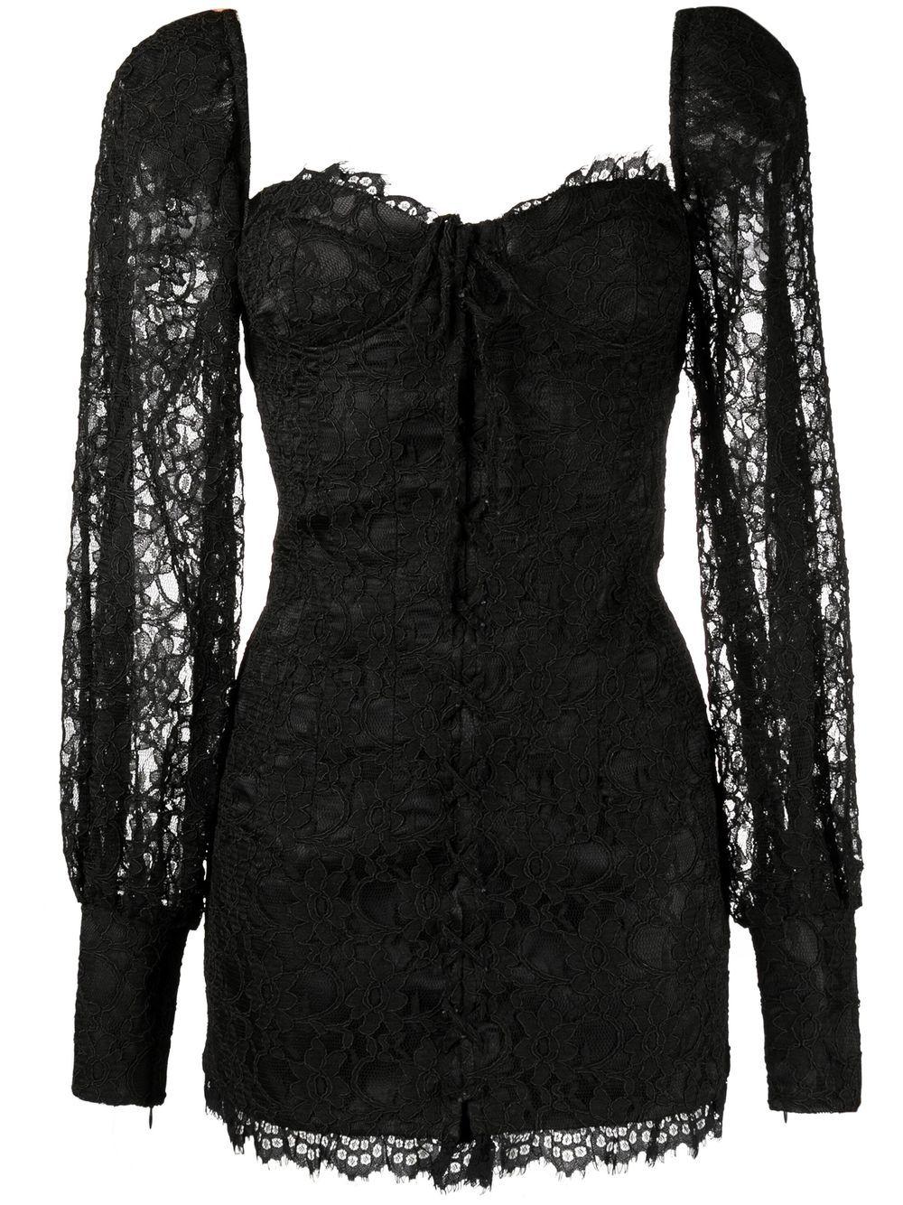 New Arrivals Lace-detail Bustier-style Dress in Black | Lyst
