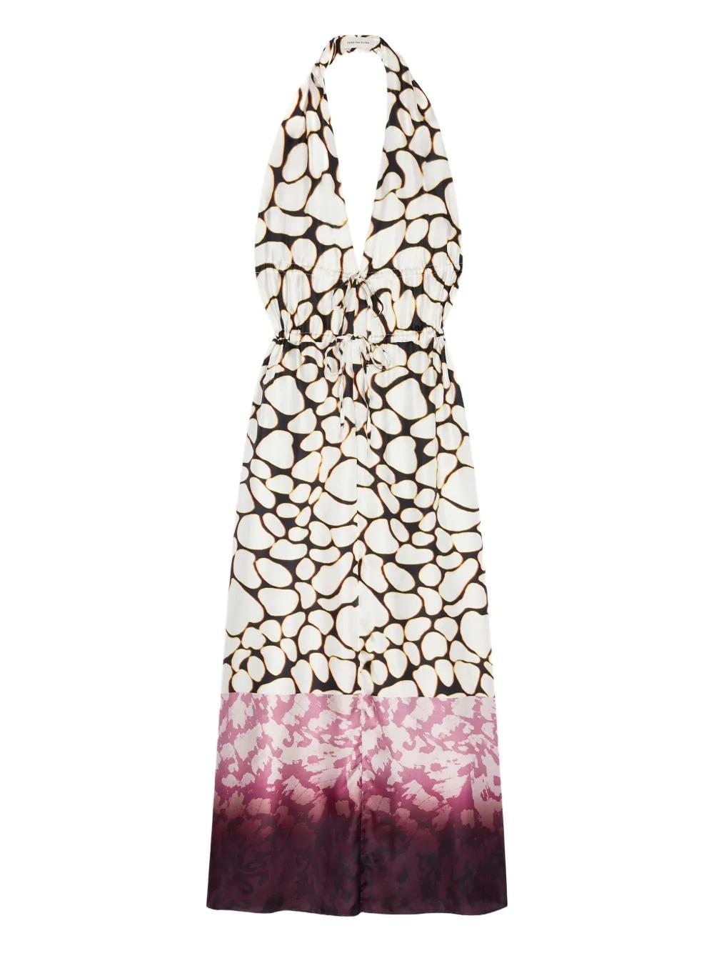 ☆DRIES VAN NOTEN☆ オーキッドプリントマキシサマードレス♪ Dries Van Noten(ドリス ヴァン ノッテン) ワンピース