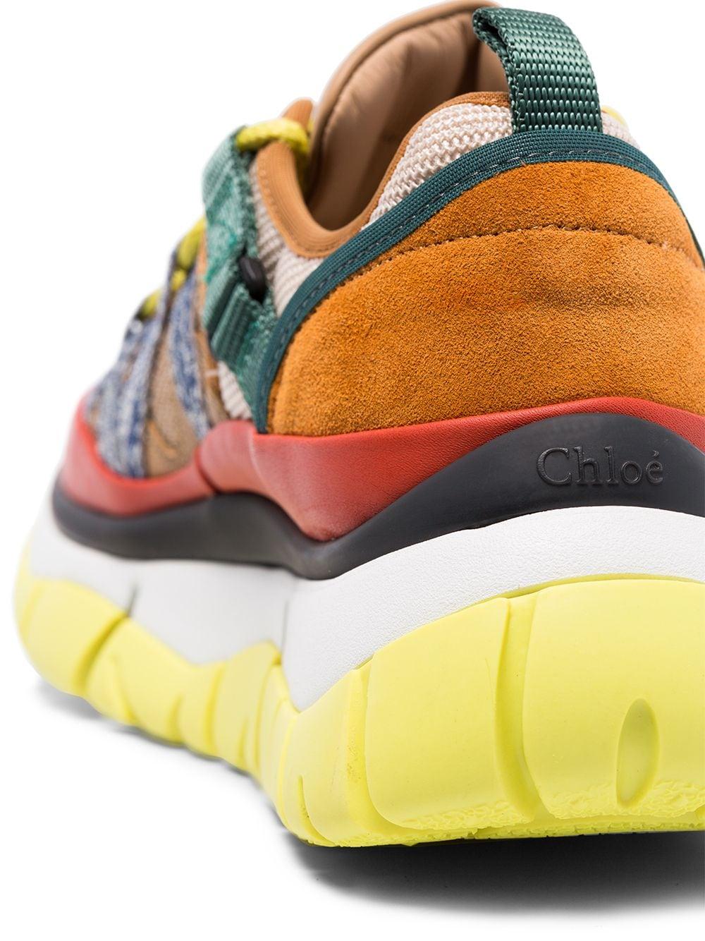Chloé Suède Blake Leren Sneakers - Lyst
