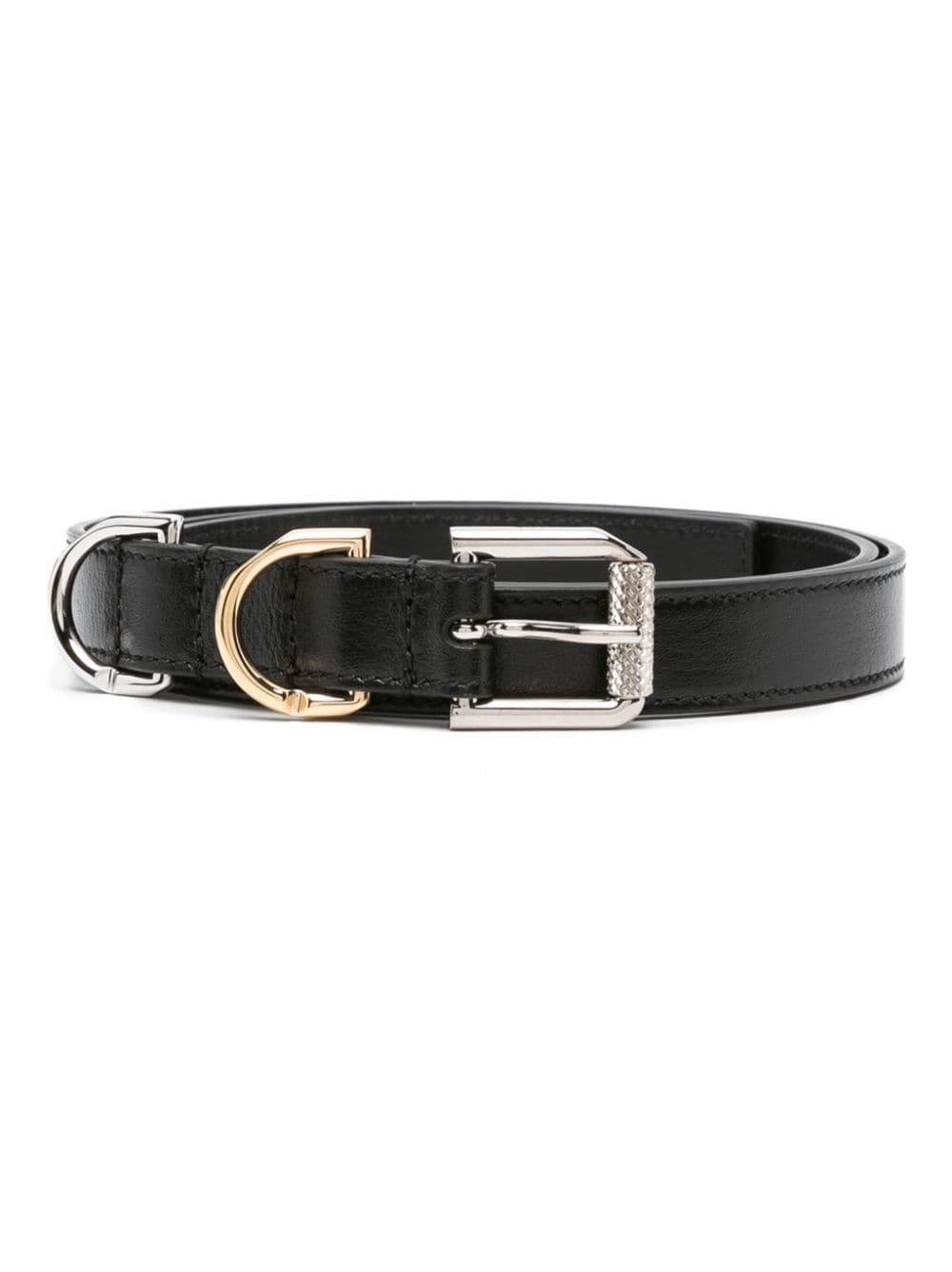 GIVENCHY- Leather Belt- Woman-  - Black