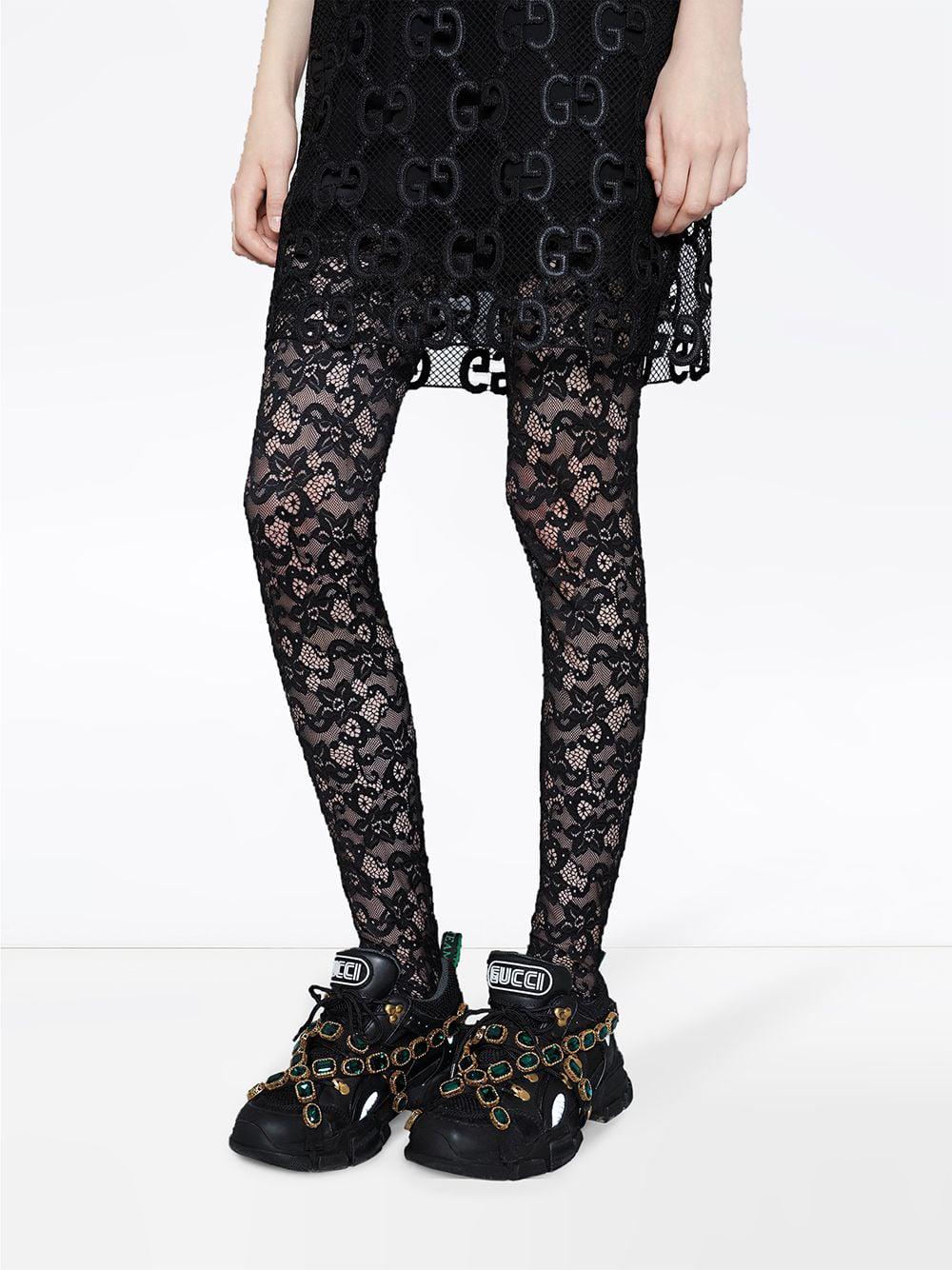 gucci flashtrek sneakers with removable crystals