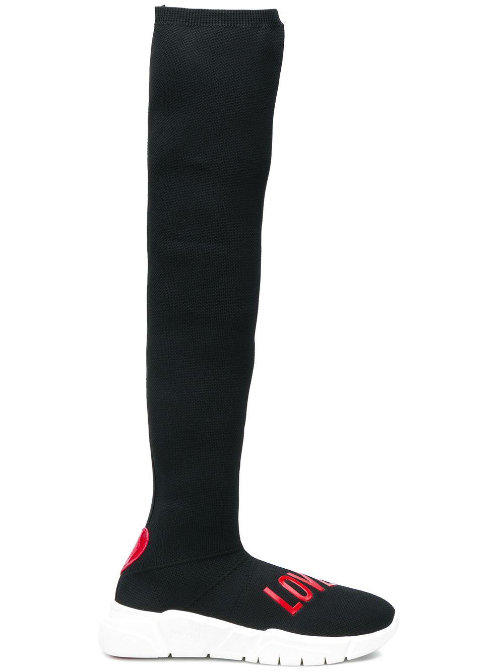 love moschino over the knee boots