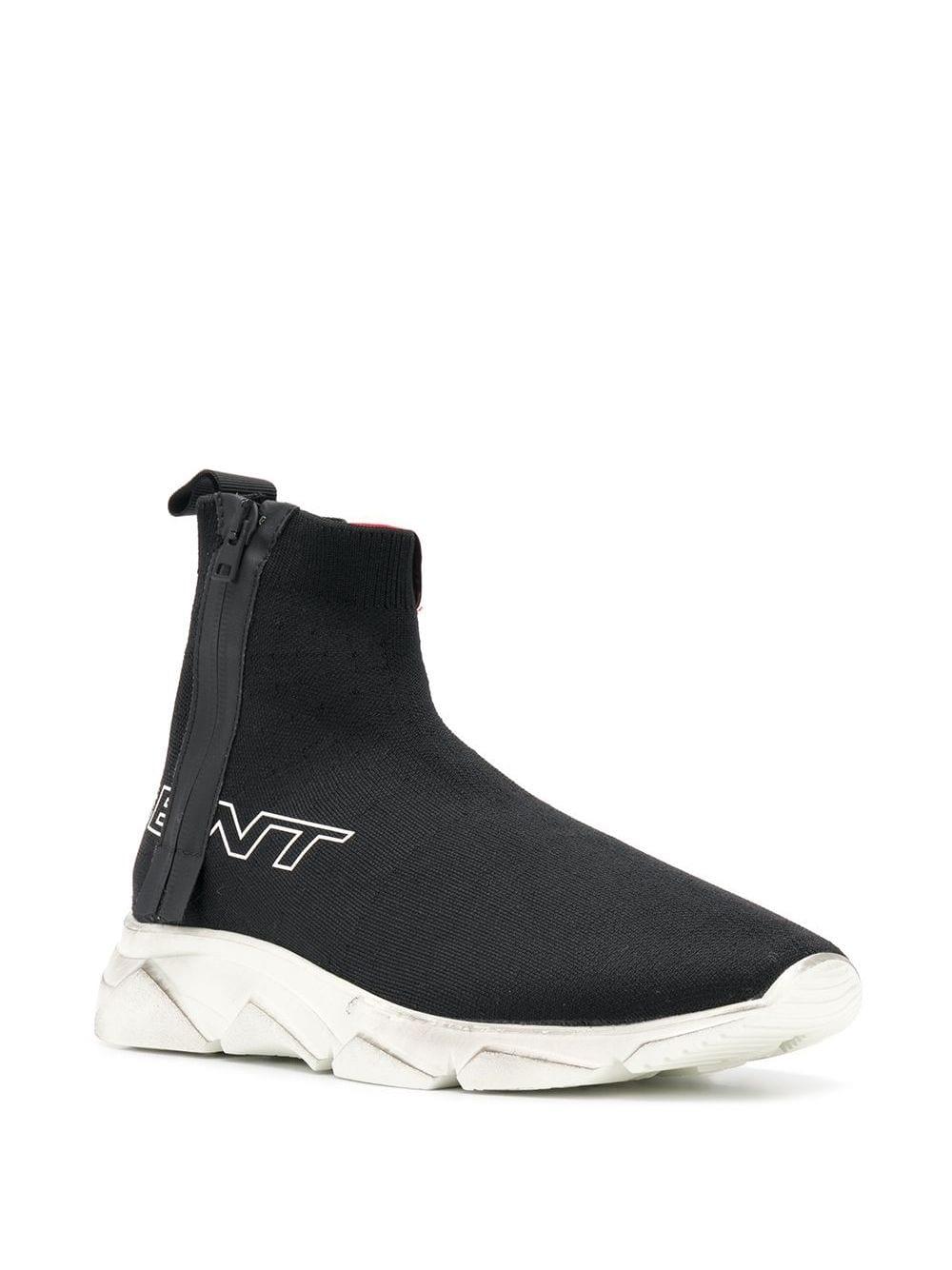 sock sneaker black