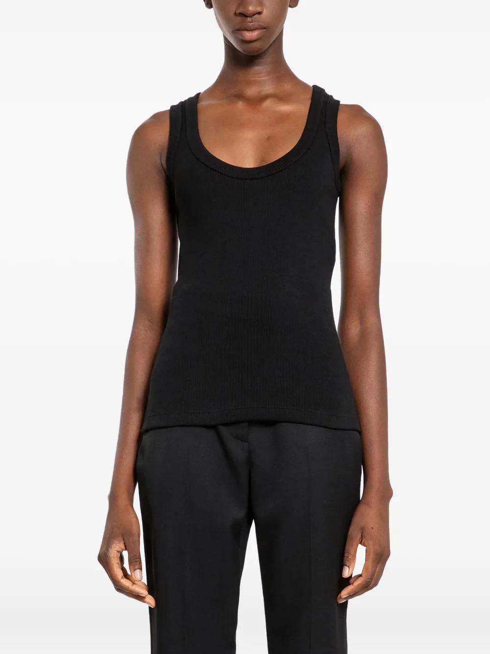 Tシャツ・カットソー ALEXANDER MCQUEEN Black Stretch Cotton Tank Top Alexander McQueen stretch-cotton Tank Top | Black | FARFETCH ID