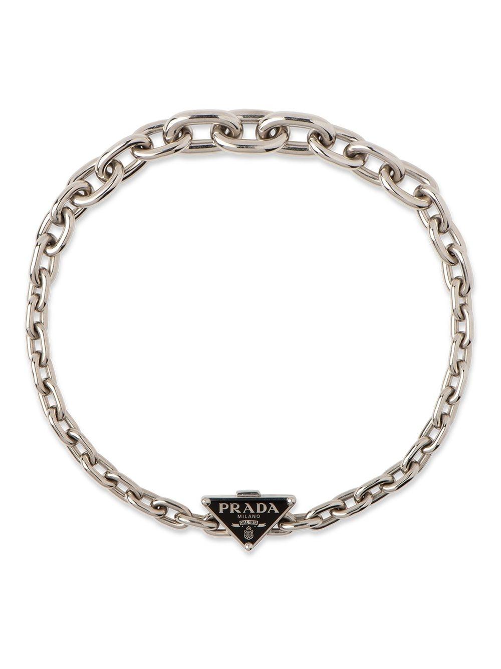 Prada Symbole Necklace in Metallic | Lyst UK