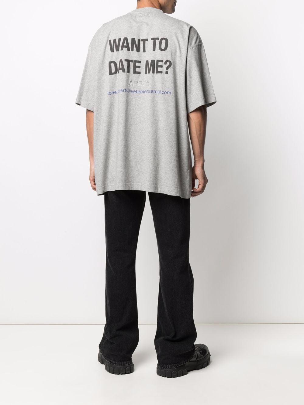 Vetements I Like Long Walks Printed T-shirt in Gray for Men | Lyst