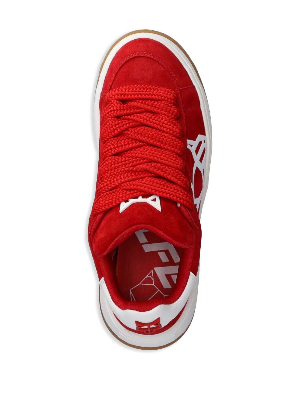 Naked Wolfe Platform Sneakers in Red | Lyst