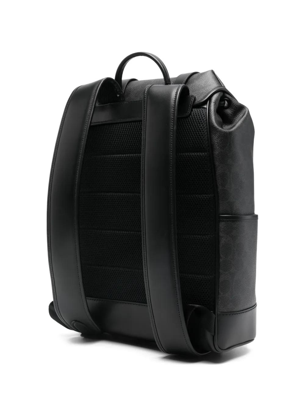 COACH Logo Backpack in Black for Men | Lyst