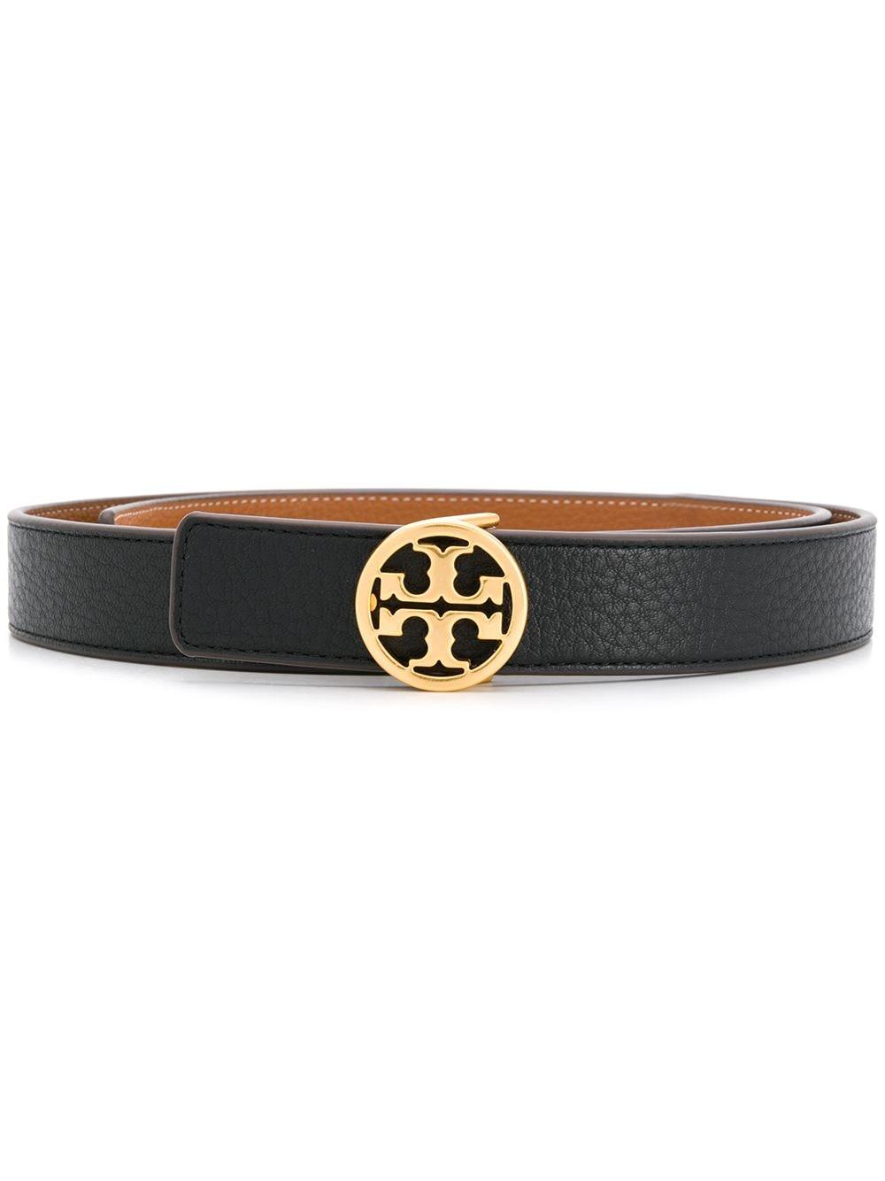 Tory Burch Reversible Logo Leather Belt in Black - Save 39% | Lyst