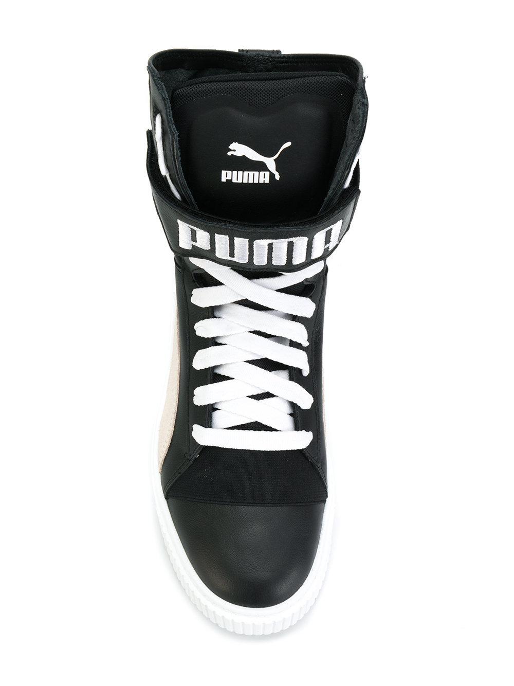 PUMA Rubber Lace-up Hi-top Sneakers in Black for Men - Lyst