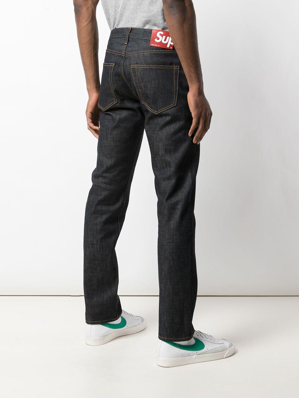 Supreme Rigid Slim Jeans in Blue for Men | Lyst