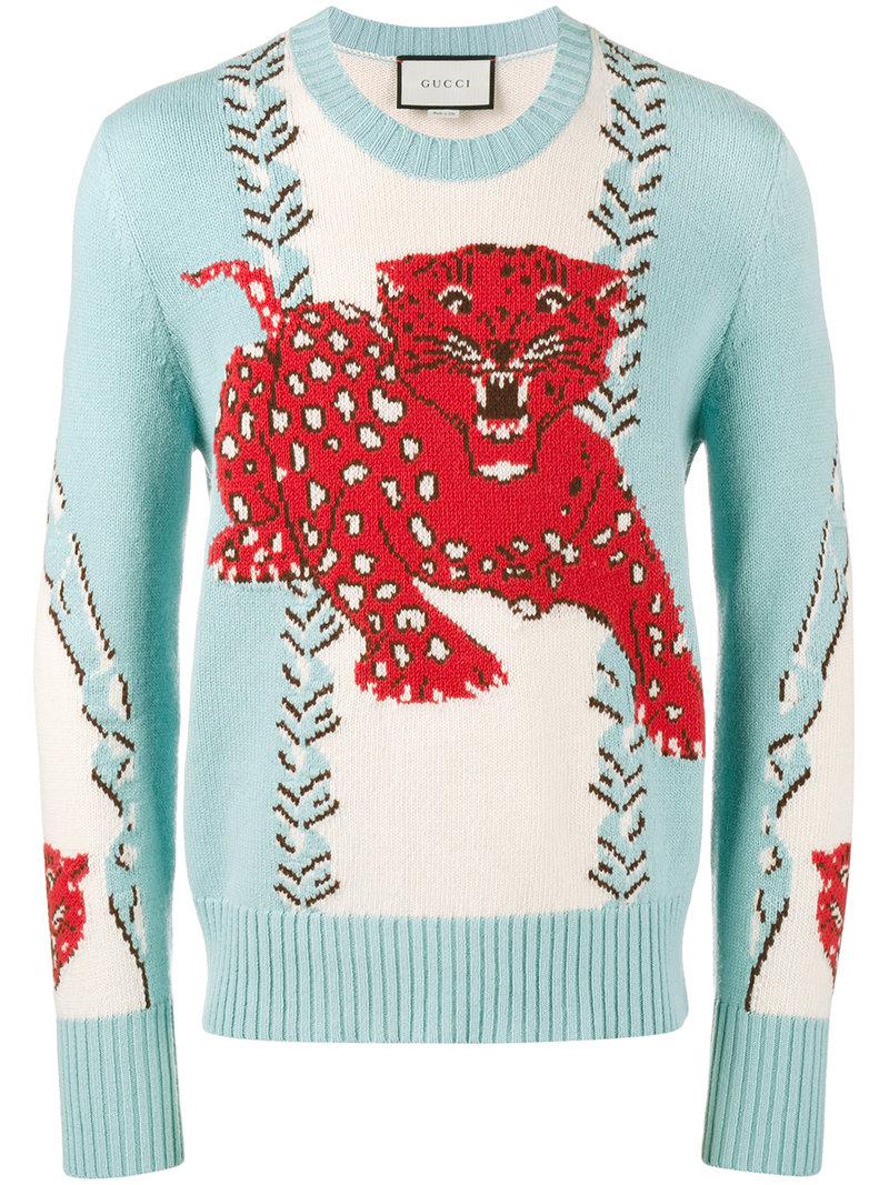 gucci leopard sweater