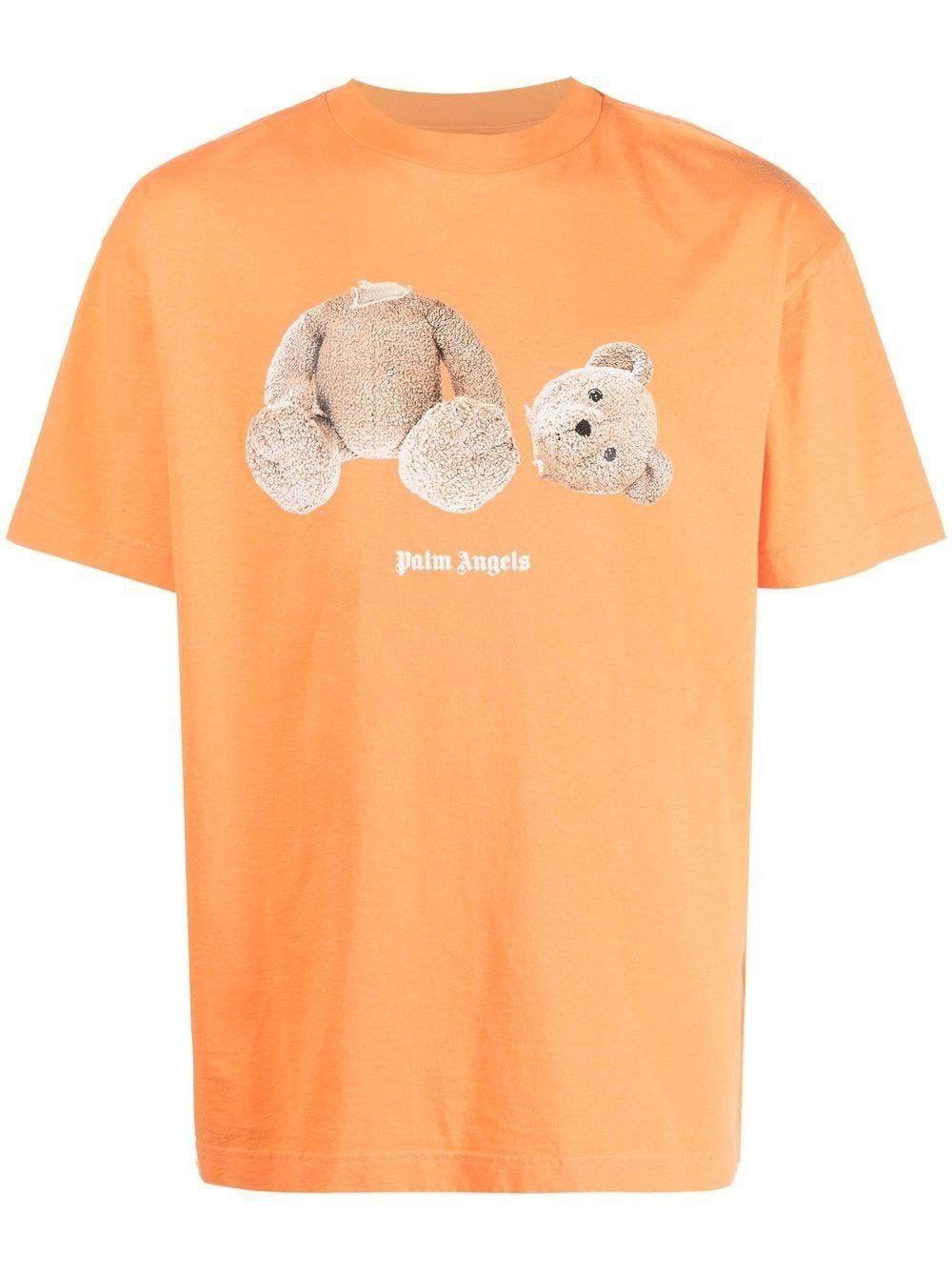 Palm Angels T-Shirt mit Teddy in Orange für Herren | Lyst DE