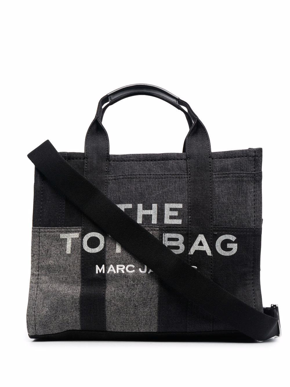 Marc Jacobs The Small Denim Tote Bag in Black | Lyst Australia