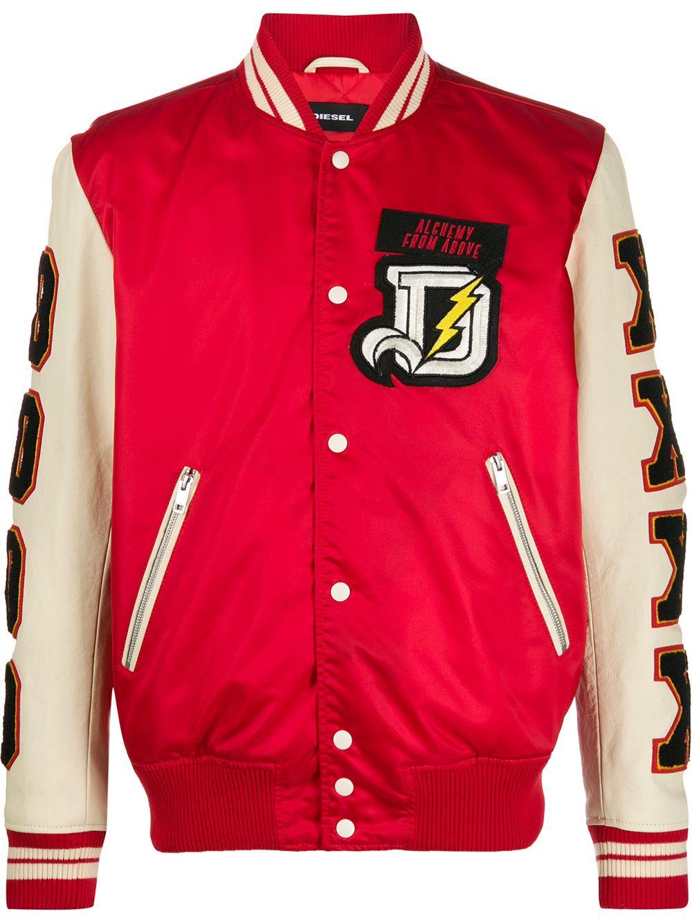 diesel varsity jacket mens