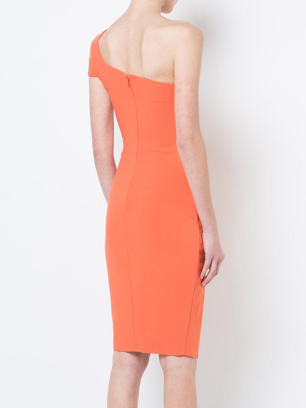 likely orange packard dress