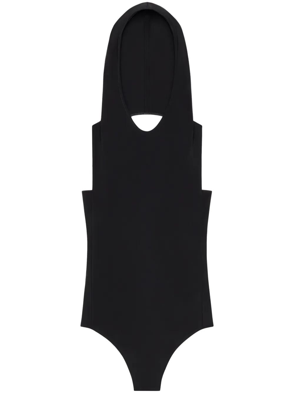 【関税込み】Courreges ブラック Backless サテン ボディスーツ レディース Courreges ボディスーツ | オンラインセールは最大61