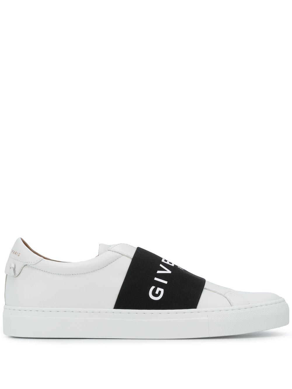 Givenchy Leather Paris Strap Slip-on Sneakers in White for Men - Save ...