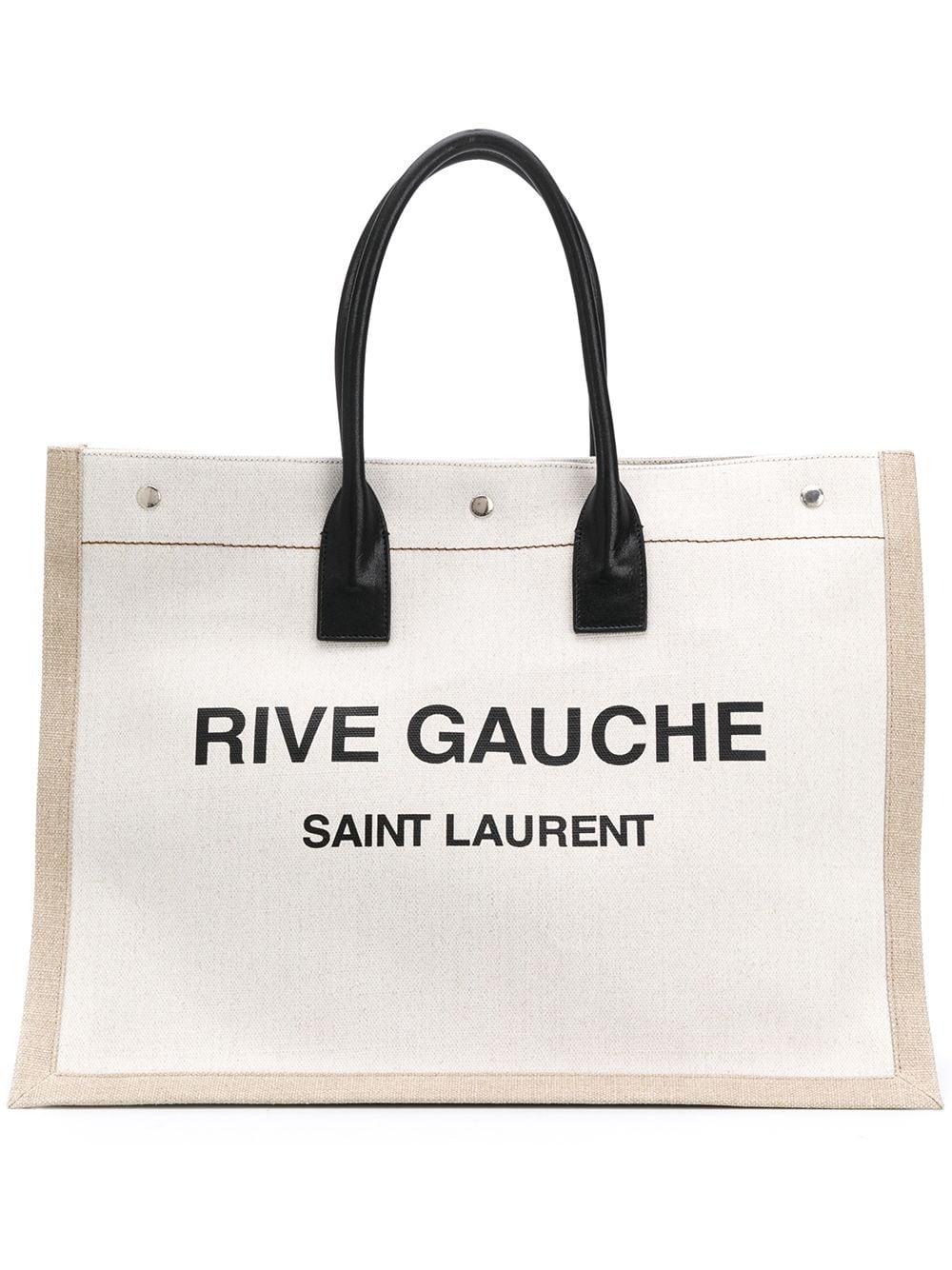 Saint Laurent Leather Rive Gauche Tote for Men - Lyst