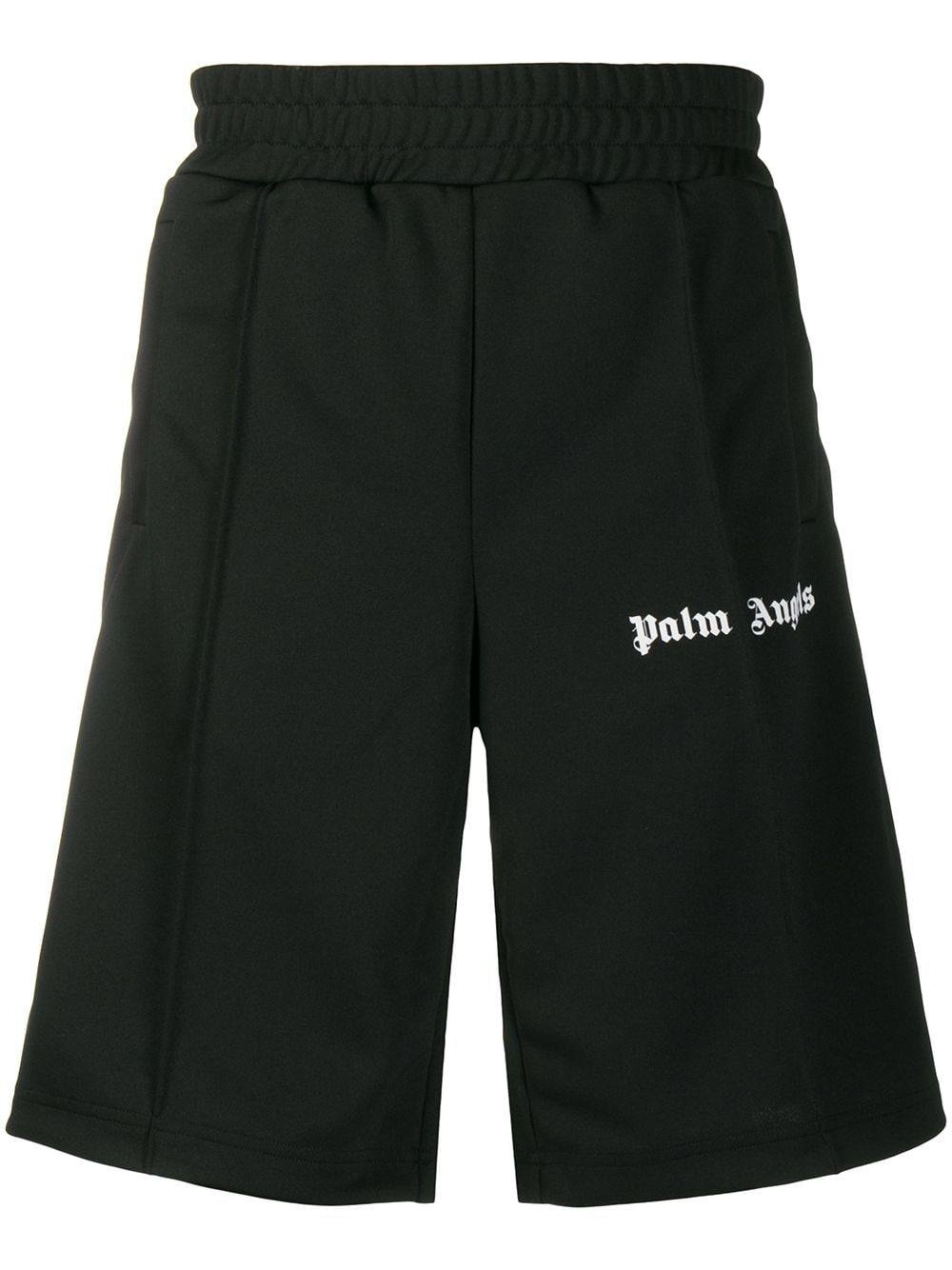 Palm Angels Logo-print Track Shorts in Black for Men - Lyst