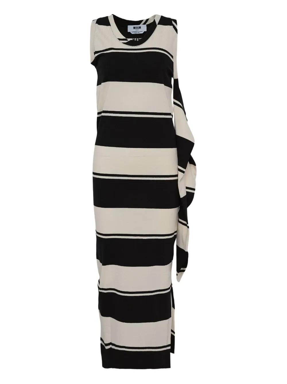 【送料&関税込】MSGM Logo Printed Side-slit Maxi Dress MSGM Dresses for Women | Online Sale up to 84% off | Lyst
