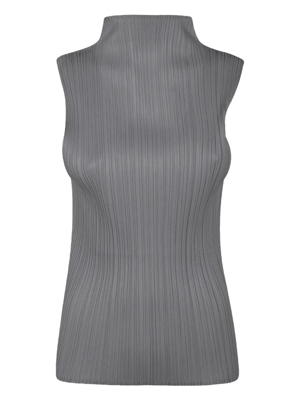イッセイミヤケ pleats please シルバー タンクトップ イッセイミヤケ pleats please シルバー タンクトップ イッセイ