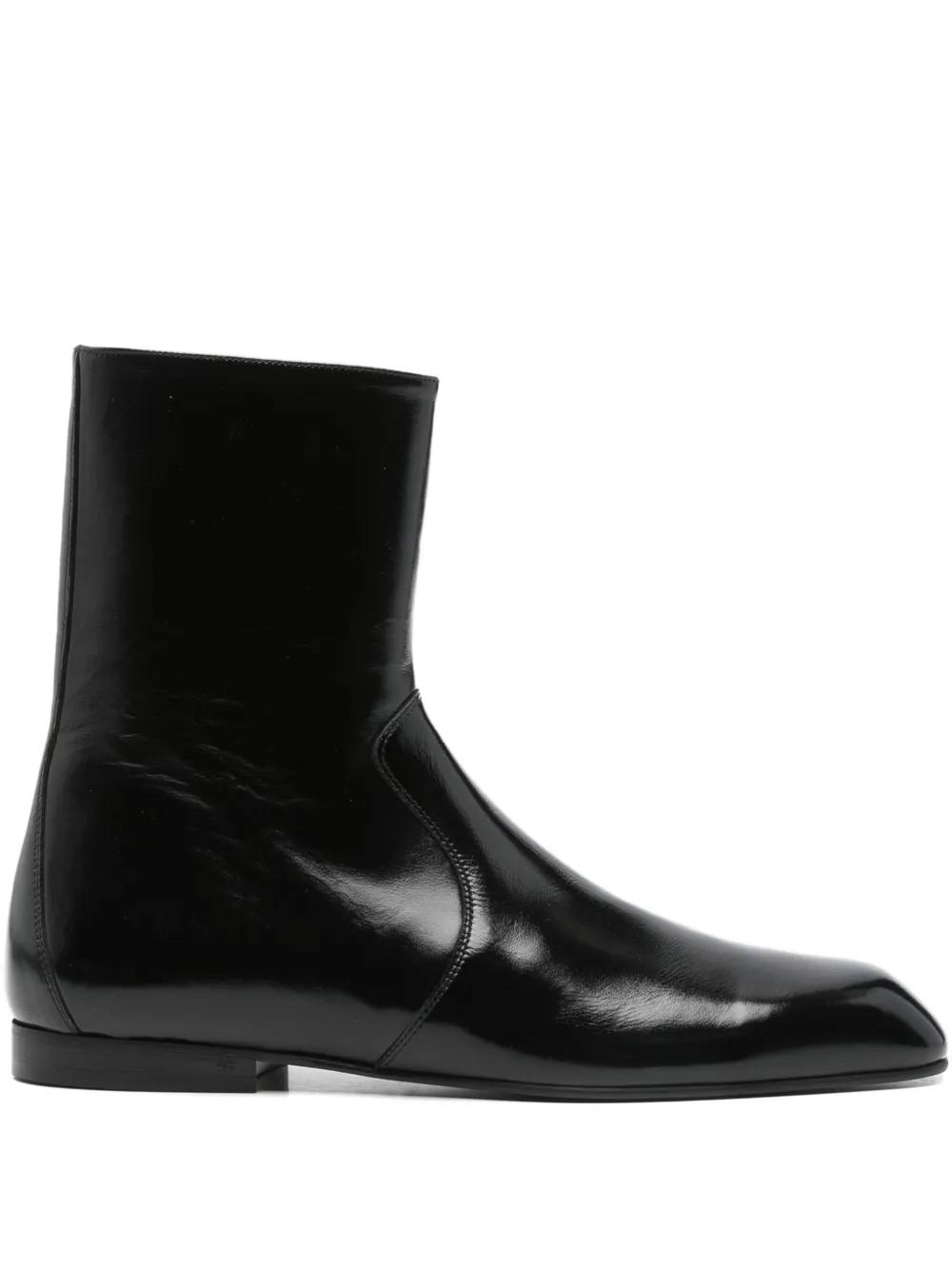 ブーツその他 Khaite Ankle boots KHAITE Arizona レザー アンクルブーツ | NET-A-PORTER