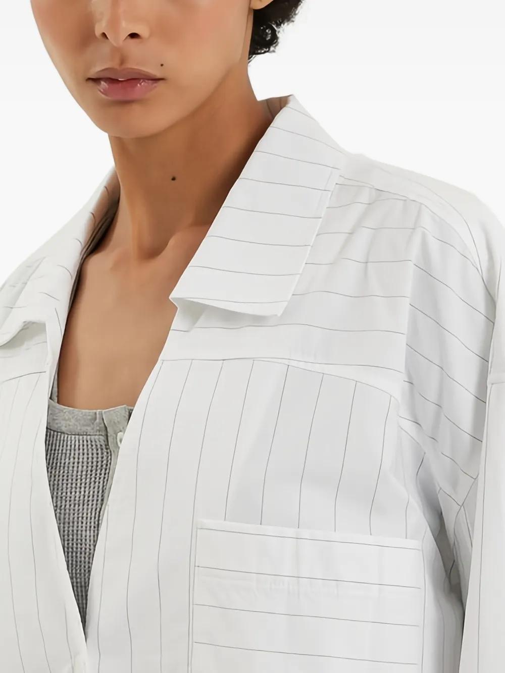 ワンピースその他 1989 STUDIO Striped l/s shirt dress white 1989 STUDIO Striped Long-Sleeved Shirt Dress in White | Lyst