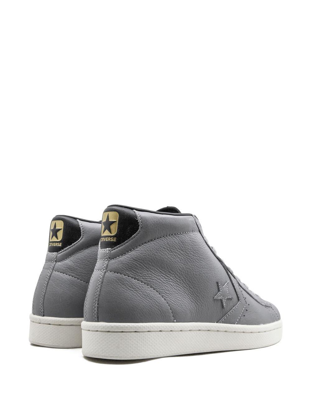 Converse Pro Leather 76 Mid Sneakers in Grey (Gray) for Men | Lyst