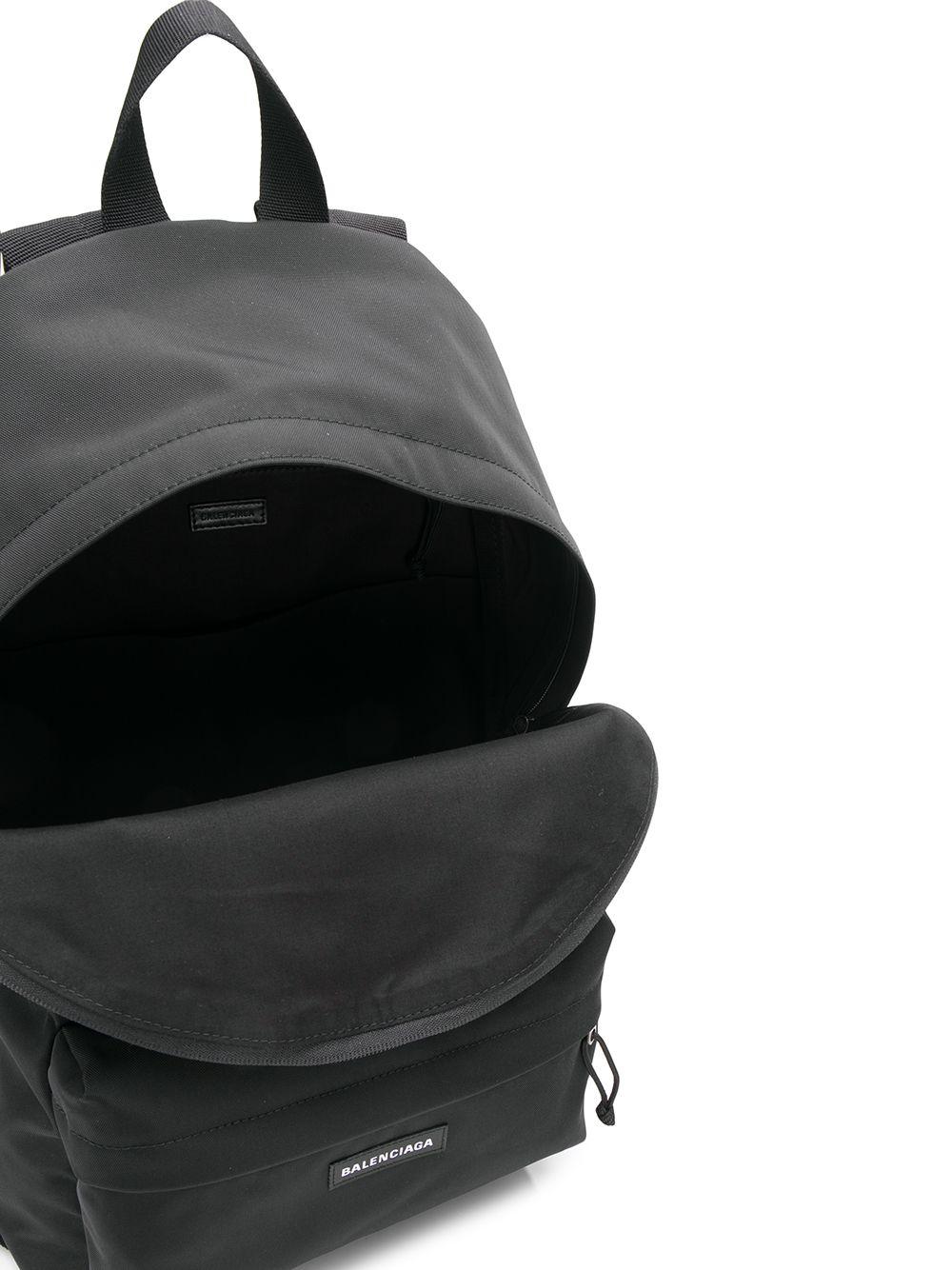 Balenciaga Synthetic Explorer Logo Patch Backpack in Black for Men 