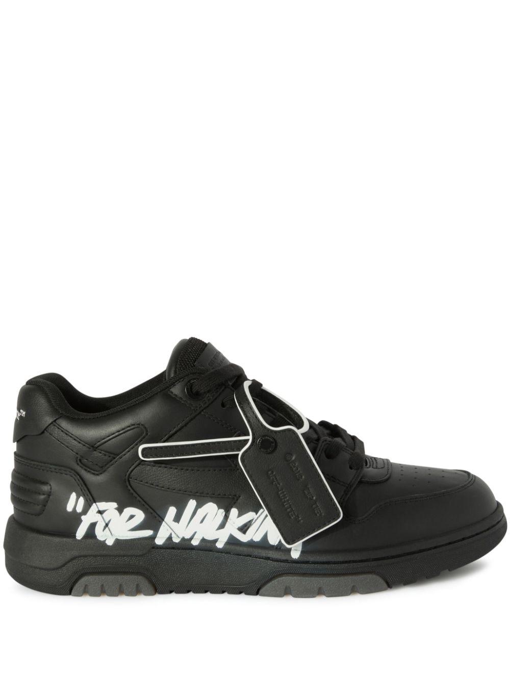 Off-White c/o Virgil Abloh Out Of Office "for Walking" Sneakers in Black  for Men | Lyst