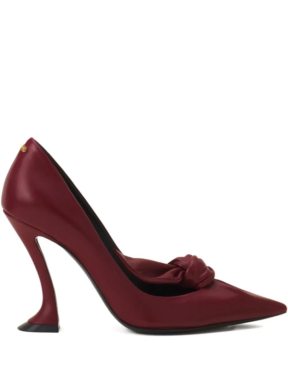 Escarpins Lanvin En Daim Marron, Talon Bas, Bout Pointu - Taille 39 - Occasion Portée Une Fois