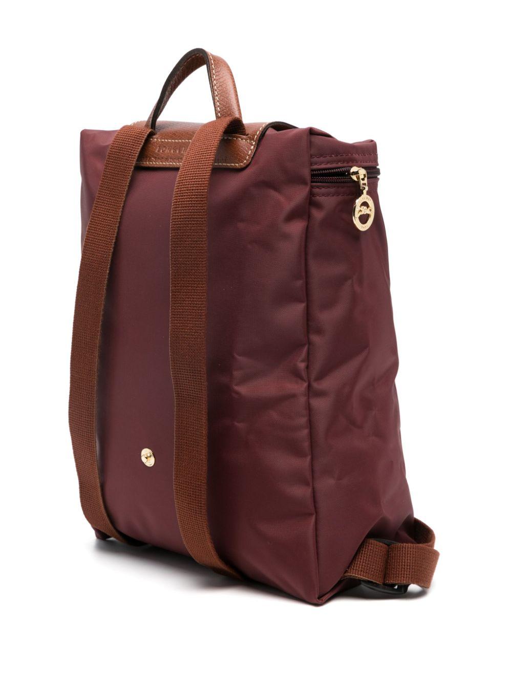 Authentic Longchamp Le Pliage Backpack Red Nylon Foldable - Used -Good Condition Longchamp Medium Backpacks for Women for sale | eBay main image 2