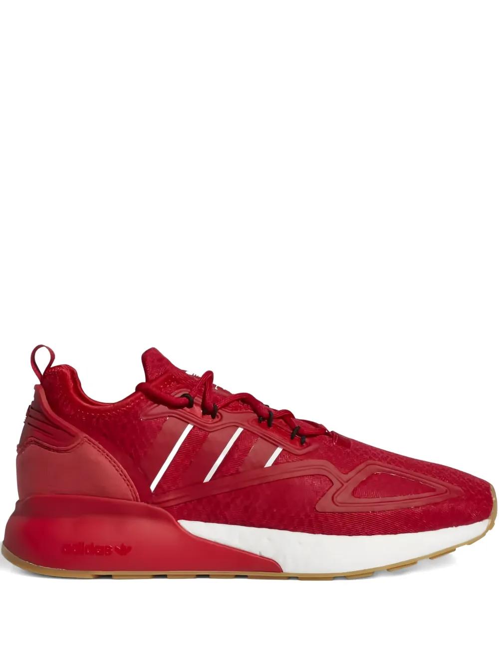 Scarlet ⑅*. Adidas x Ninja ZX 2K Boost Men's Athletic Sneaker Pink Black