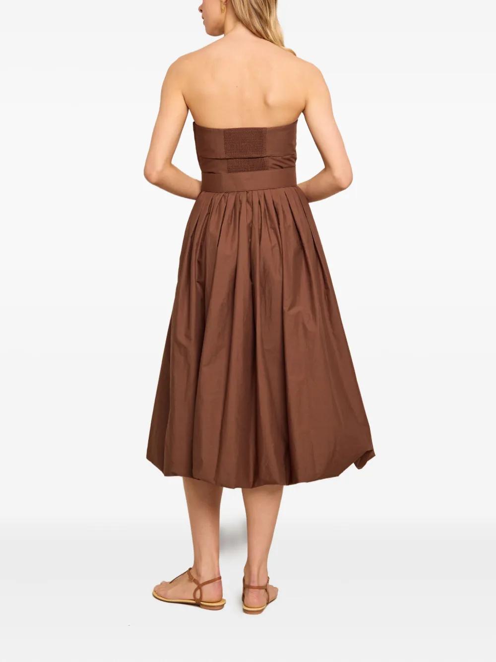 cara cara brown dress Cara Cara Myrtle Dress In Painted Animal Brown