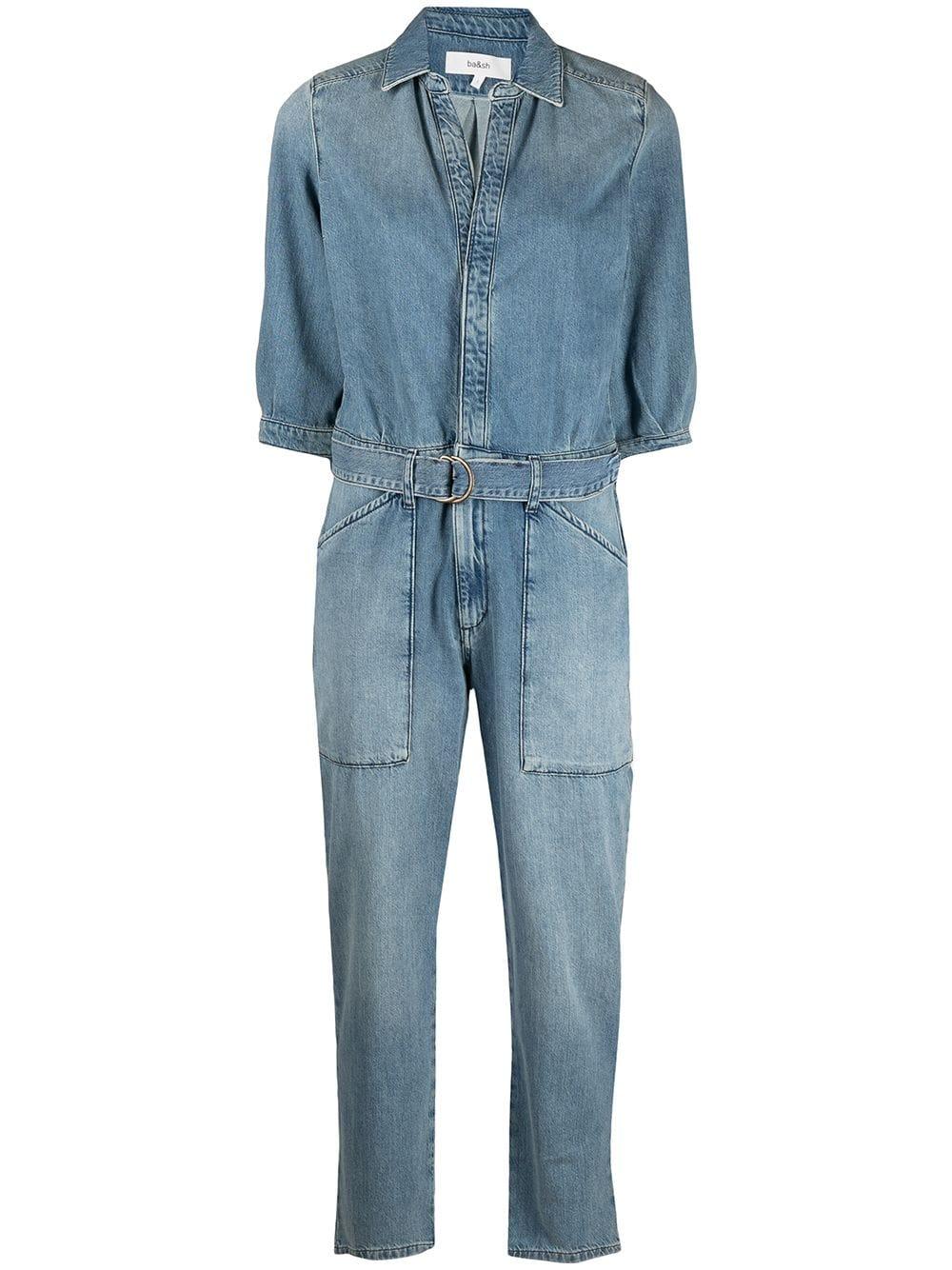 Tuta intera denim Frida di Ba\u0026sh in Blu | Lyst