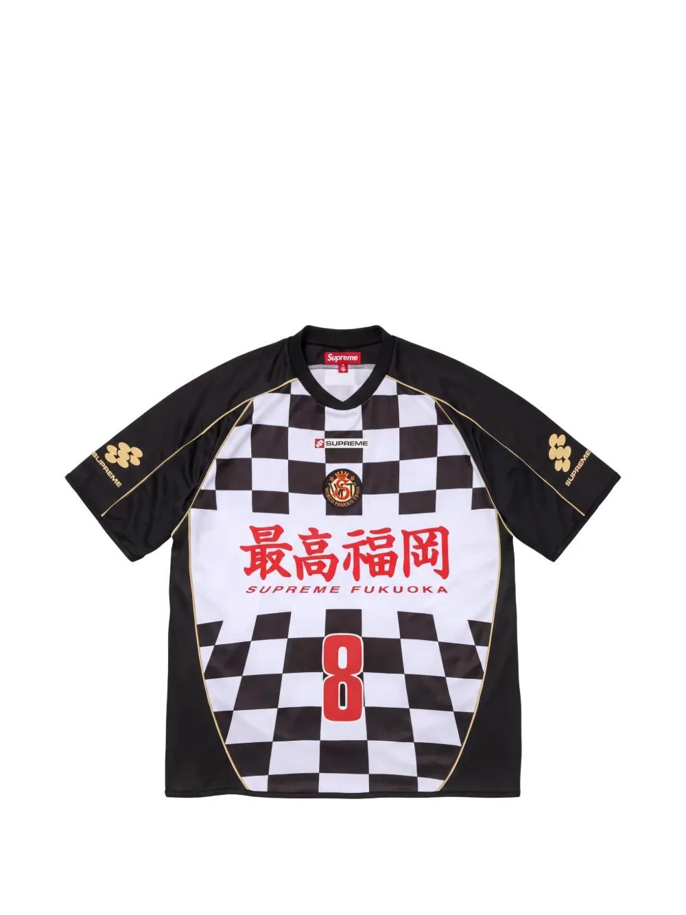 Supreme Checkerboard Soccer Jersey in Black for Men | Lyst UK