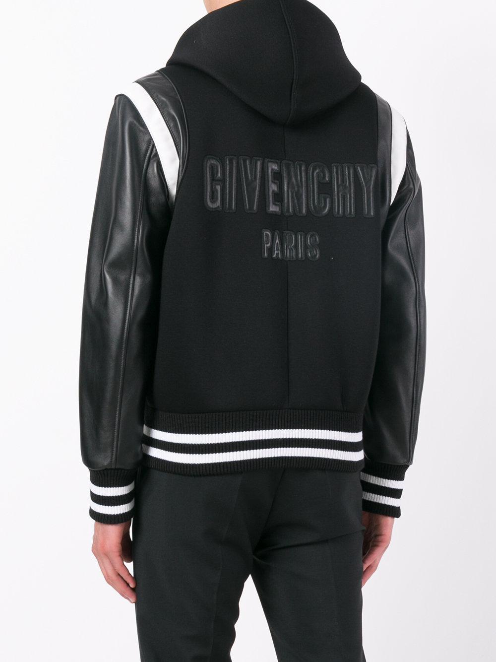 Givenchy Hooded Varsity Jacket in Black for Men - Lyst