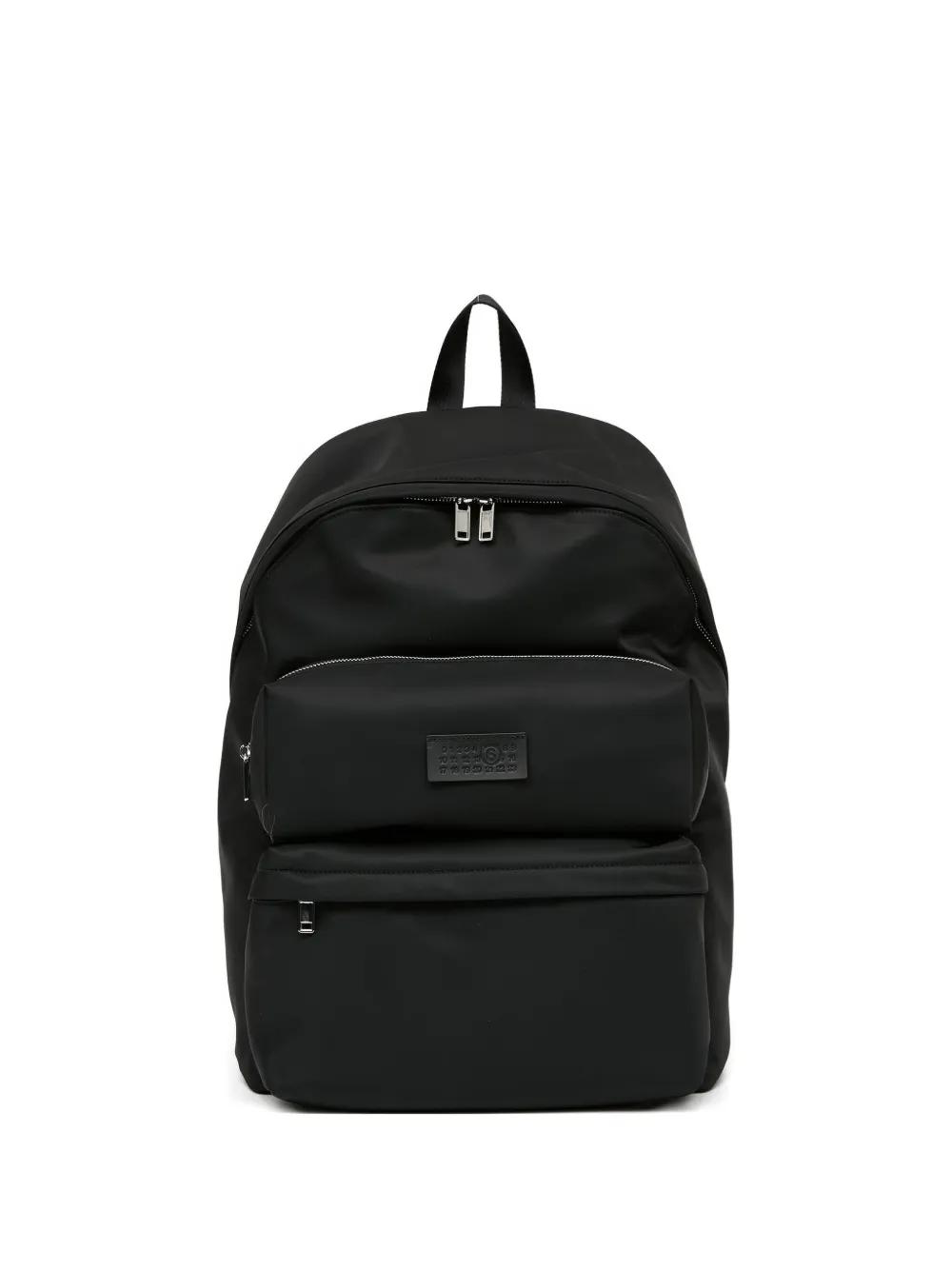 MM6 by Maison Margiela Numbers-Patch Backpack in Black | Lyst