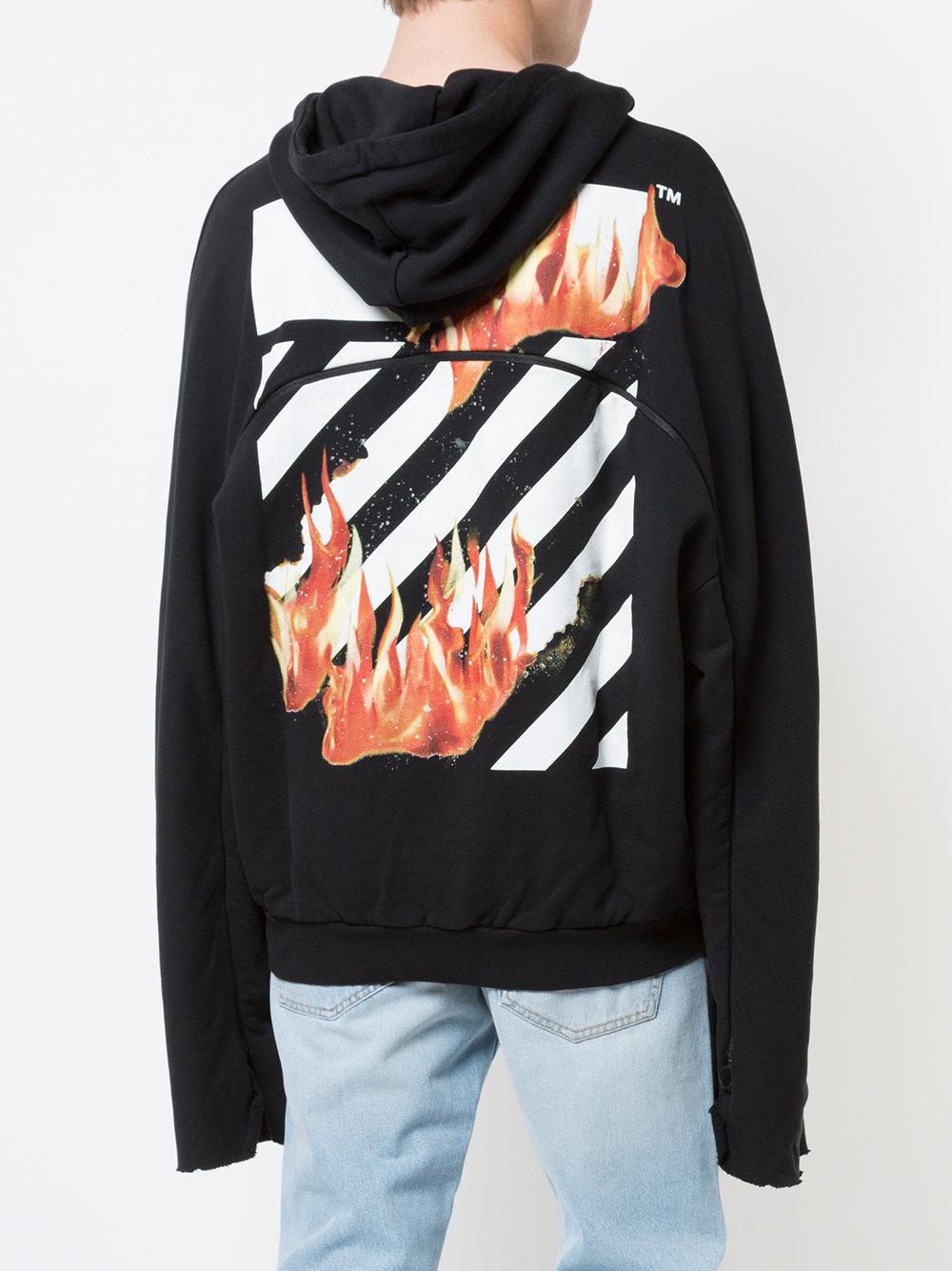 Off White Flame Hoodie Sweden, SAVE 45% - raptorunderlayment.com