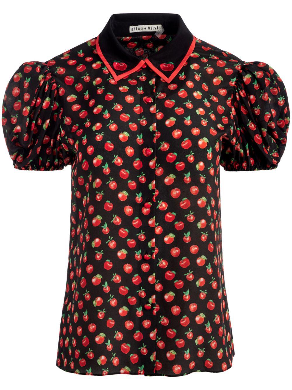 Alice + Olivia レディース レッド Willa ブラウス トップス