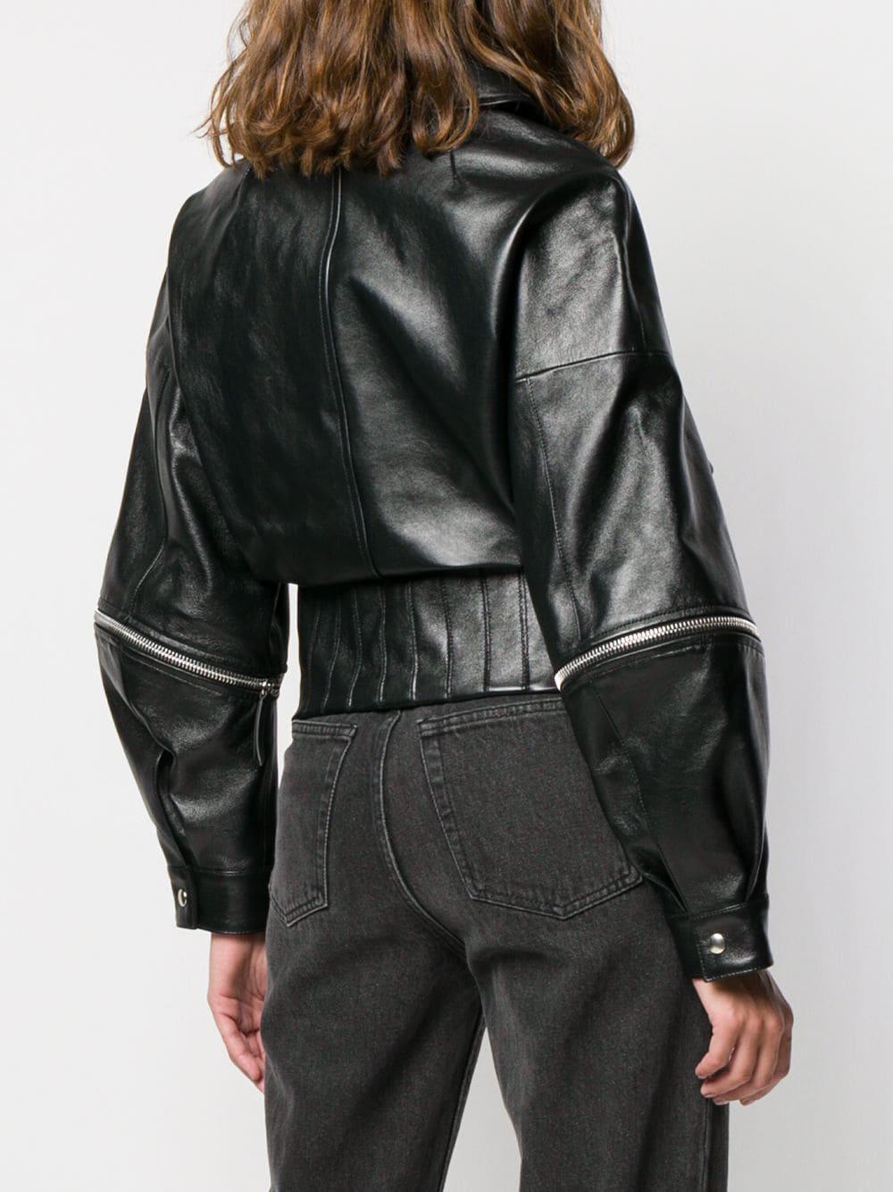 giuseppe zanotti leather jacket