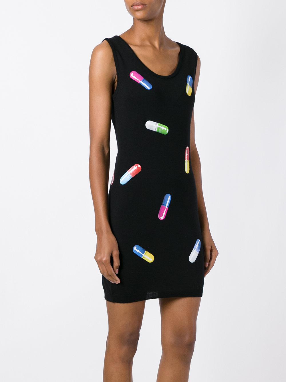 moschino pill dress