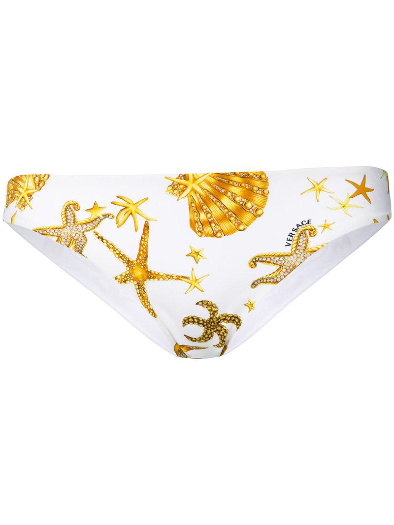 white versace bikini